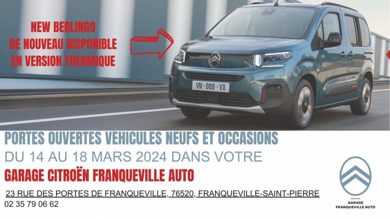 PORTES OUVERTES CE WEEK-END DU 14 AU 18 MARS 2024 !